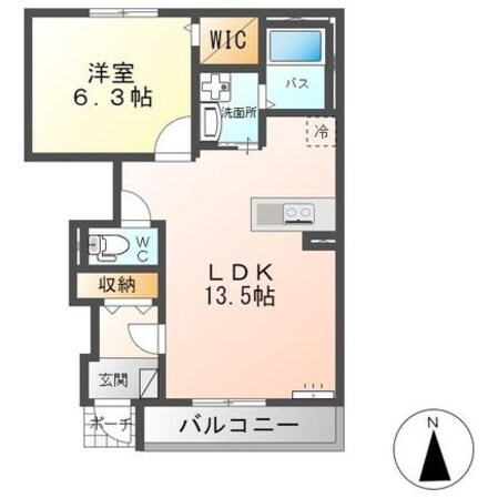 ベルフルールⅠの物件間取画像